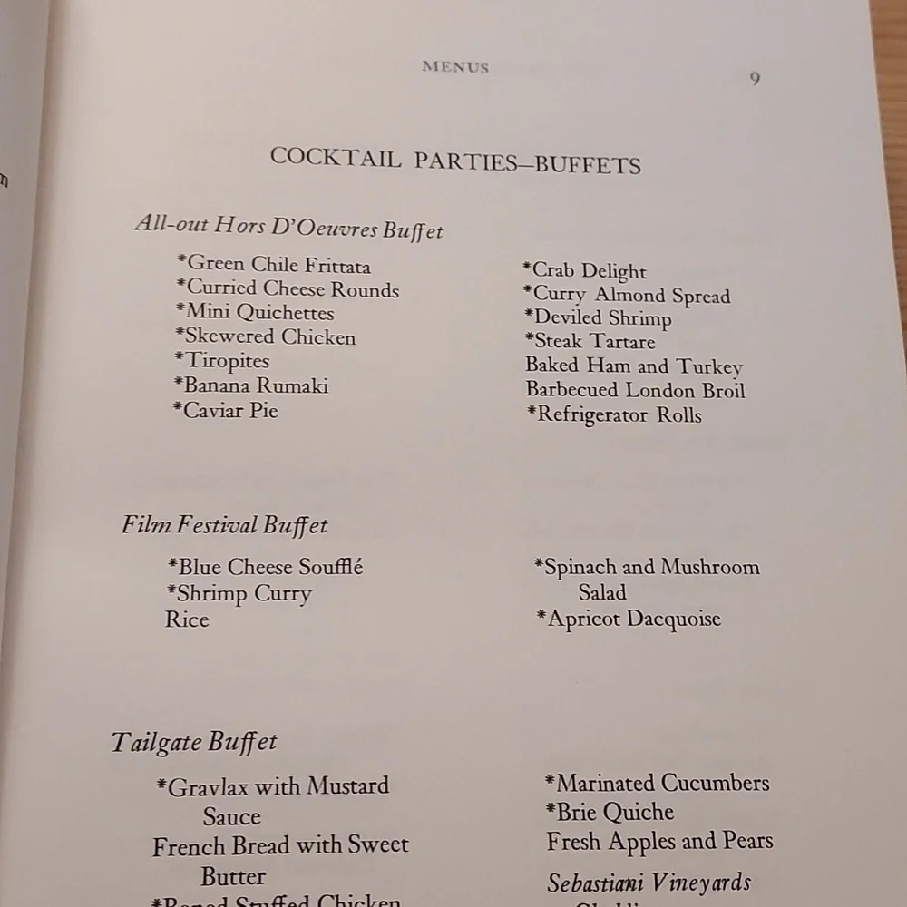 Cookbook San Francisco A La Carte Jr. League Cookbook